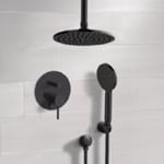 Remer SFH86 Matte Black Shower System With 8